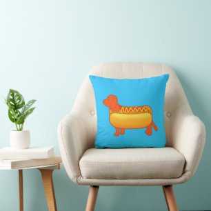 Süßer Dachshund Hot Dog Kissen