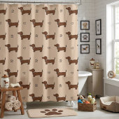 Süßer Dachshund-Hund Duschvorhang