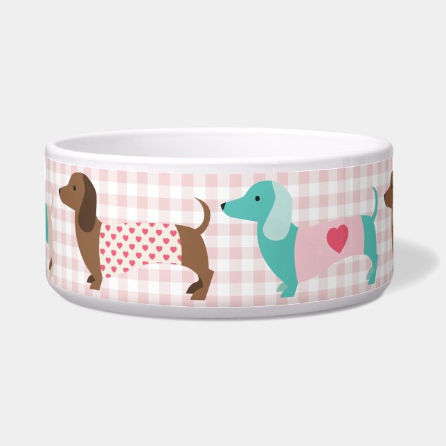 Süßer Dachshund Hund Napf (Vorderseite)