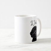 Süßer Dachshund-Hund Wasserfarben Kaffeetasse (VorderseiteRechts)