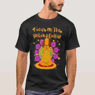 Süßer Dachshund Lustiger Wiener Hund Doxie Yoga Wo T-Shirt