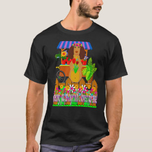 Süßer Dachshund Lustiger Wiener Hund Gärtnern Doxi T-Shirt