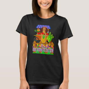Süßer Dachshund Lustiger Wiener Hund Gärtnern Doxi T-Shirt