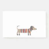 Süßer Dachshund-Sausage-Hund Post-it Klebezettel (Vorderseite)