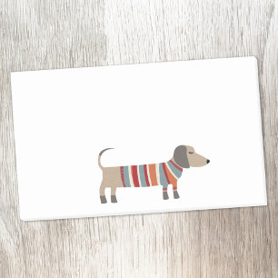 Süßer Dachshund-Sausage-Hund Post-it Klebezettel