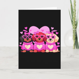 Süßer Dachshund Valentinstag Herz Hundeliebhaber M Karte