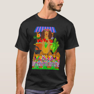 Süßer Dachshund Wiener Hund Gärtnern Doxie Hündche T-Shirt