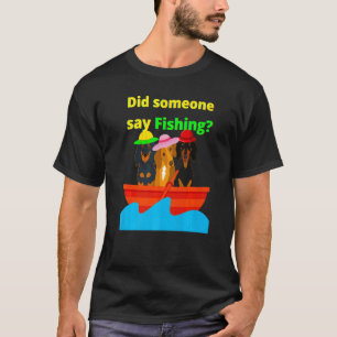 Süßer Dachshund Wiener Hund Hat jemand Angeln gesa T-Shirt