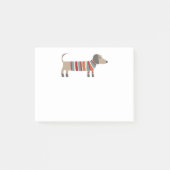 Süßer Dachshund Wiener Würstchen Hund Post-it Klebezettel (Vorderseite)