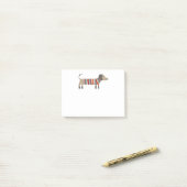 Süßer Dachshund Wiener Würstchen Hund Post-it Klebezettel (Auf Schreibtisch)
