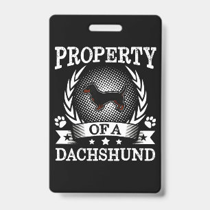 Süßer Dackel Hund Ausweis