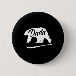 Süßer Dada-Bär Wilder Angeln Wandern Wandern Outdo Button
