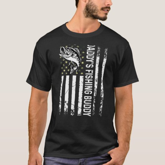 Süßer Daddy Angel-Fischerei-Kumpel Junger Fischer T-Shirt (Vorderseite)