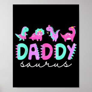 Süßer Daddy Saurus Vater Dinosaurier Geburtstag Ju Poster