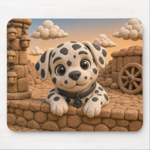 Süßer Dalmatiner Welpe, Baby Hund Mousepad