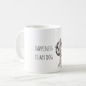 Süßer dalmatinischer Welpe Hund Kaffeetasse (Vorderseite Links)