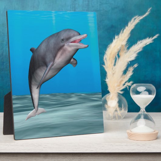 Süßer Delfin Fotoplatte (Seite)