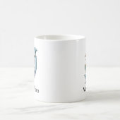 Süßer Delfin liest ein Buch - individuell Kaffeetasse (Mittel)