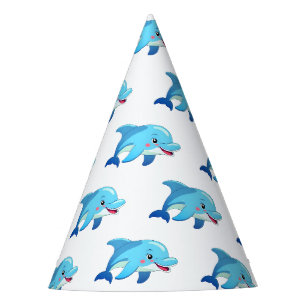 Süßer Delfin Meerestiere Geburtstag Partyhütchen