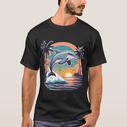 Süßer Delfin T-Shirt (Vorderseite)