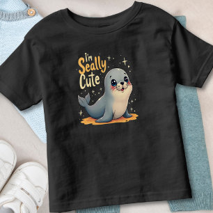 Süßer dicker Baby Seehund "Ich bin Seehund-mäßig s Kleinkind T-shirt