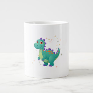 süßer Dino im Weltraum Jumbo-Tasse