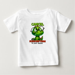 Süßer Dino mit Brille Humor T-Shirt – Kündige mein