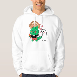 Süßer Dinosaurier-Gelehrter & Geisterschreiber Hoodie
