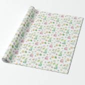 Süßer Dinosaurier Geschenkpapier (Ungerollt)