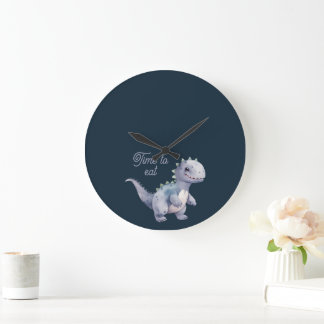 Süßer Dinosaurier Große Wanduhr