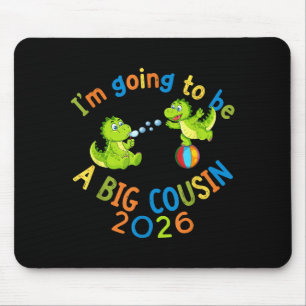 Süßer Dinosaurier großer Cousin 2026 Schwangerscha Mousepad