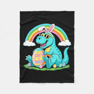 Süßer Dinosaurier-Hasen-Osterei-glücklicher-Ostern Fleecedecke