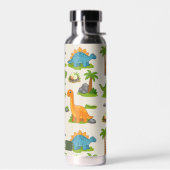 Süßer Dinosaurier-Kinder-Name-Schule Trinkflasche (Links)