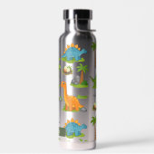 Süßer Dinosaurier-Kinder-Name-Schule Trinkflasche (Links)