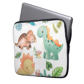Süßer Dinosaurier Laptopschutzhülle (Vorderseite Links)