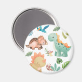 Süßer Dinosaurier Magnet (Vorderseite/Rückseite)