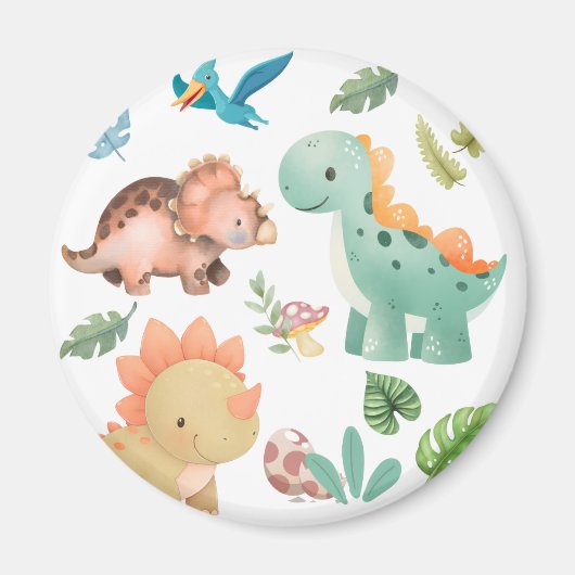 Süßer Dinosaurier Magnet (Vorne)