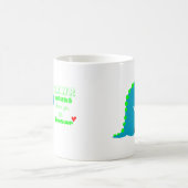 Süßer Dinosaurier RAWR Kaffeetasse (Mittel)