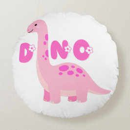 Süßer Dinosaurier 🦕  Rundes Kissen