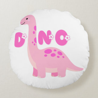Süßer Dinosaurier 🦕  Rundes Kissen
