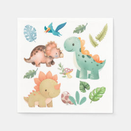 süßer Dinosaurier  Serviette