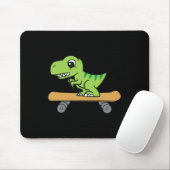 Süßer Dinosaurier Skateboard fährt  Mousepad (Mit Mouse)