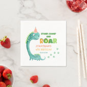 Süßer Dinosaurier Stomp Chomp Brüllen Geburtstag Serviette (Beispiel)