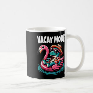 Süßer Dinosaurier Urlaubsmodus Lustiger Familienur Kaffeetasse