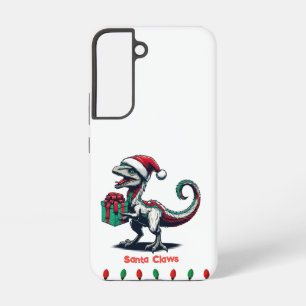 Süßer Dinosaurier Weihnachtsmann Hut Handyhülle Samsung Galaxy Hülle