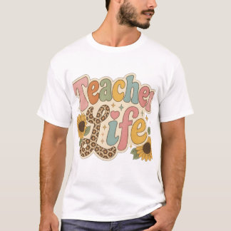 Süßer Dinosaurier zerquetscht Kindergarten Zurück  T-Shirt