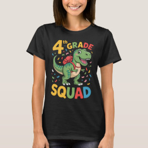 Süßer Dinosaurier zum 4. Klasse Schulbeginn T-Shirt