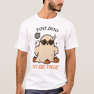 Süßer Disco-Geist Halloween  T-Shirt