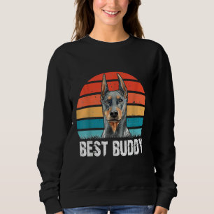 Süßer Dobermann-Hundeliebhaber Retro Vintage Lusti Sweatshirt