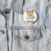 Süßer Doktor Teddybär Button (Beispiel)